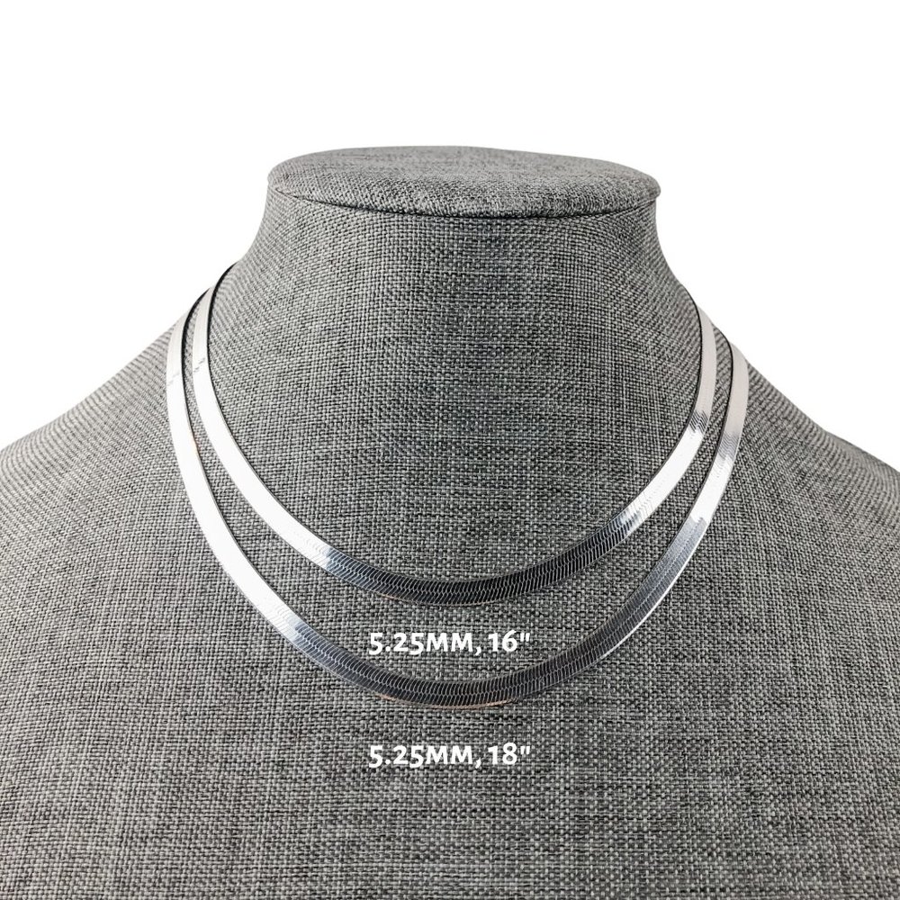 925 Herringbone Silver Chain Herringbone Silver Chain Necklace Herringbone Chain